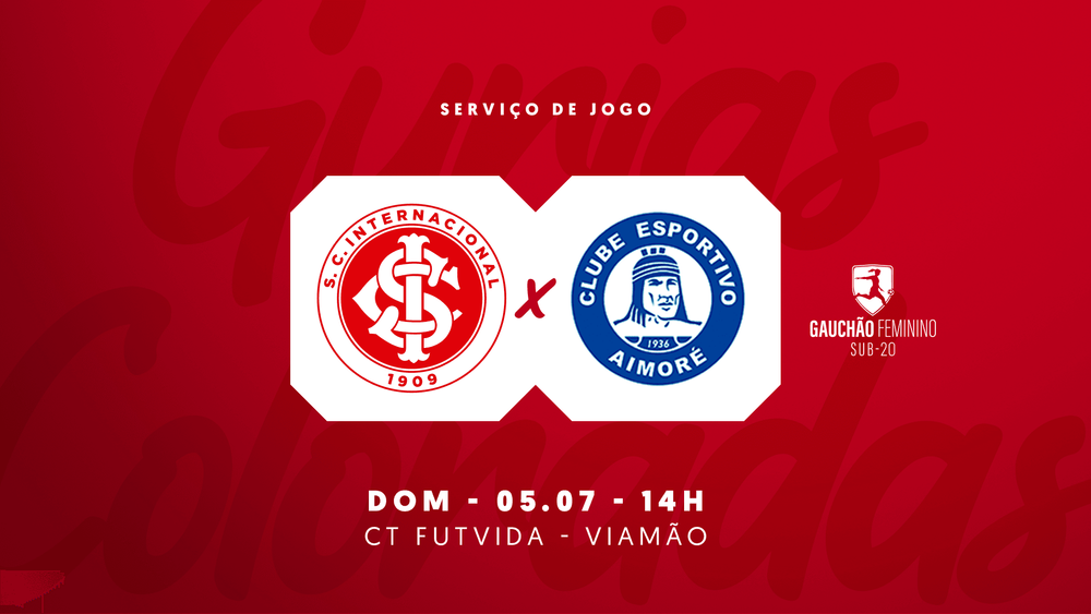 Serviço de Jogo: Internacional x Aimoré - Gauchão Feminino Sub-20 2026