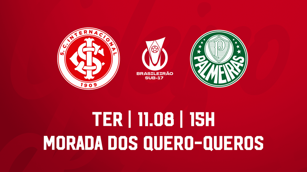 Serviço de Jogo: Inter x Palmeiras- Campeonato Brasileiro Masculino Sub-17