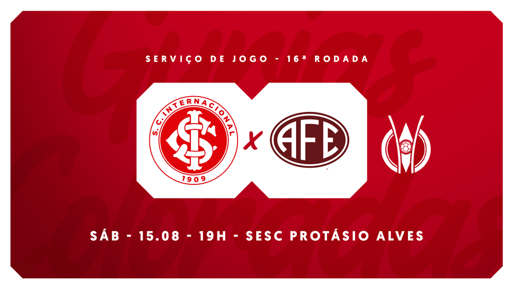 Serviço de jogo: Inter x Vasco - Brasileirão Feminino Sub-17