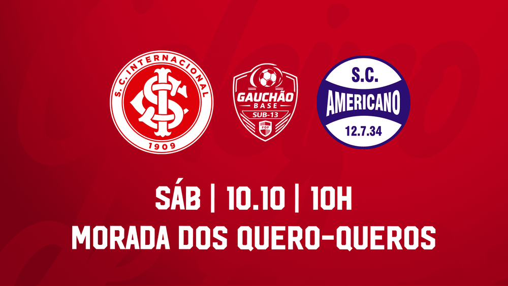 Serviço de Jogo: Internacional x Americano - Campeonato Gaúcho Sub-13

