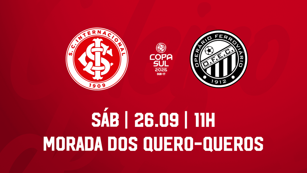 Serviço de Jogo: Internacional x Operário - Copa Sul Sub-17