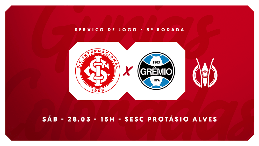 Serviço de jogo: Internacional x Grêmio | Brasileirão A1