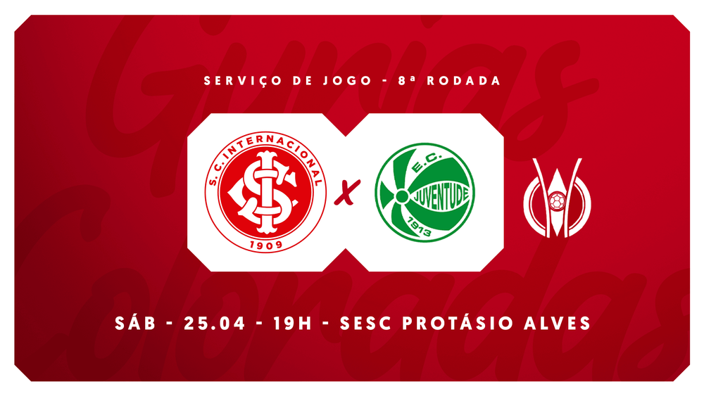 Serviço de jogo: Inter x Juventude - Brasileirão Feminino 2026