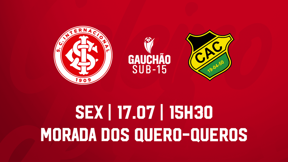 Serviço de Jogo: Inter x Cerâmica - Gauchão Masculino Sub-15 2026