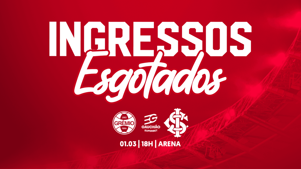 Ingressos esgotados para o Gre-Nal 450
