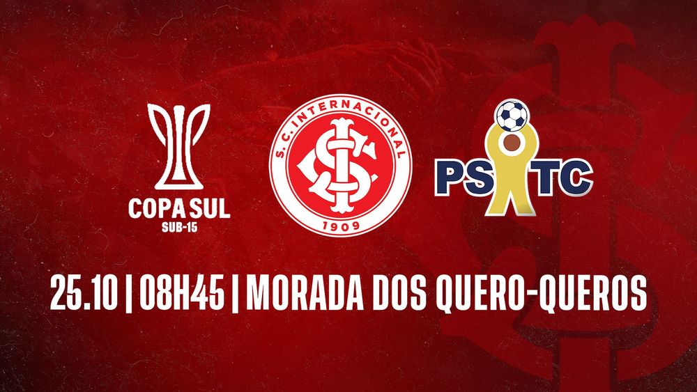 Serviço de Jogo: Internacional x PSTC - Copa Sul Sub-15 2025
