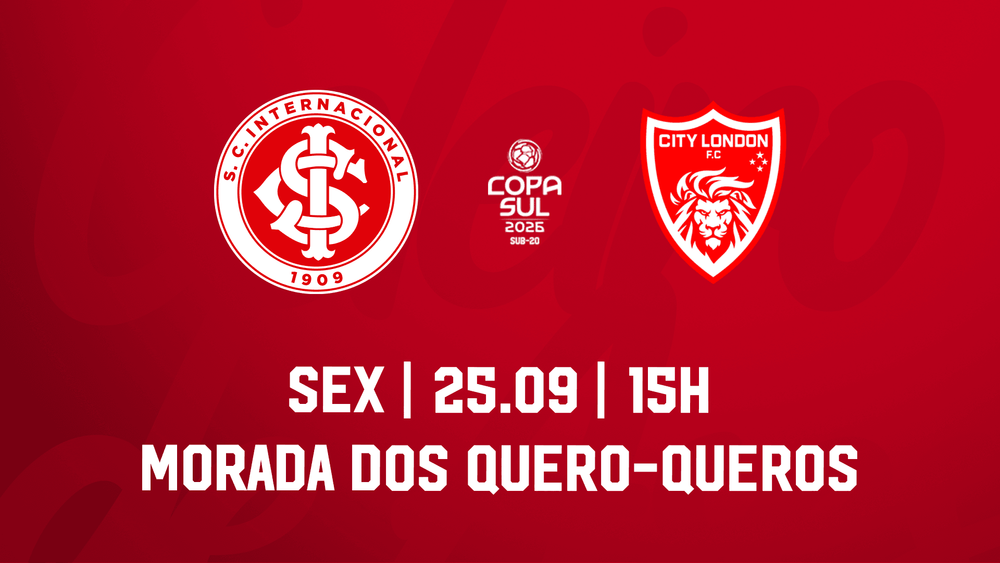 Serviço de Jogo: Internacional x City London - Copa Sul Sub-20