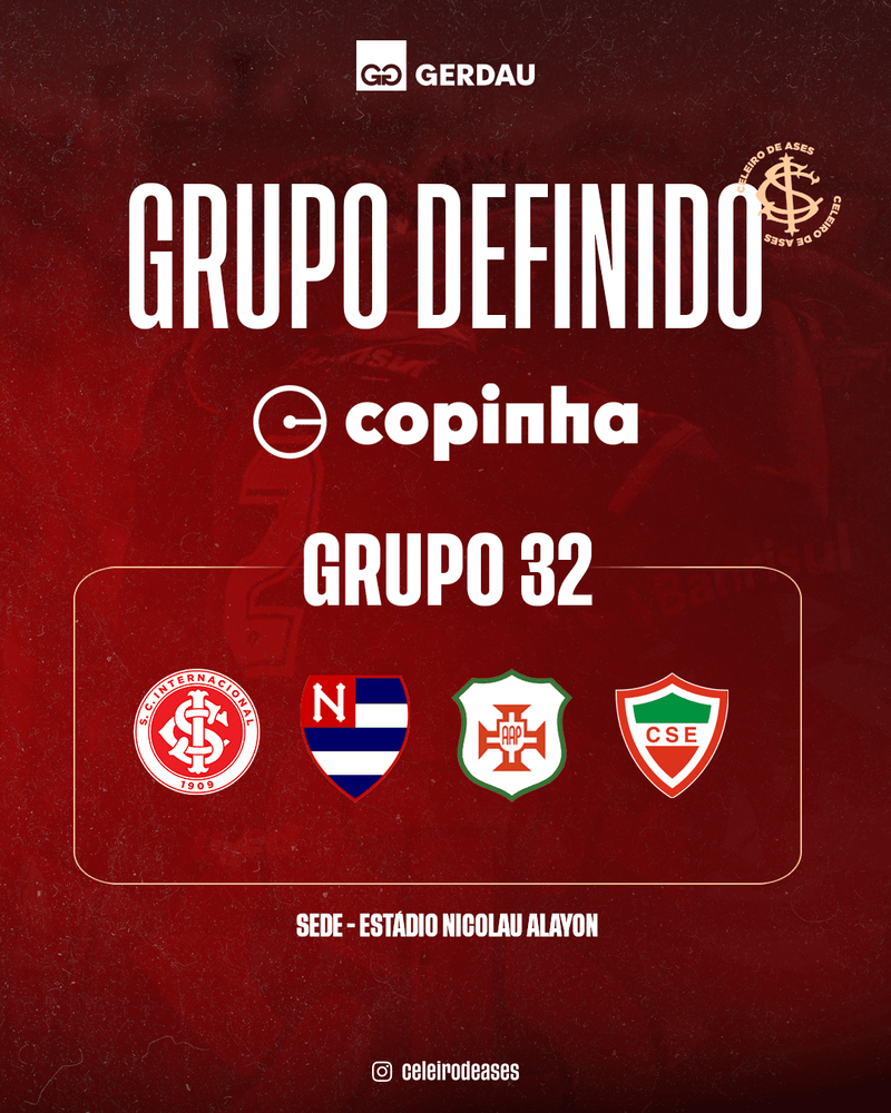 Inter conhece adversários na primeira fase da Copa São Paulo 2026