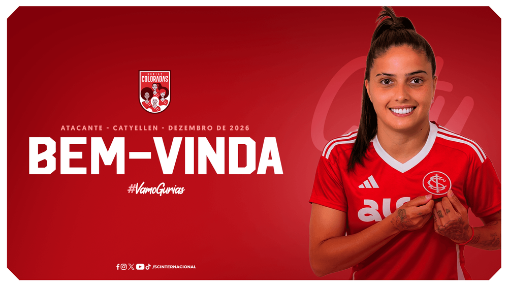 Inter fecha a contratação da atacante Catyellen