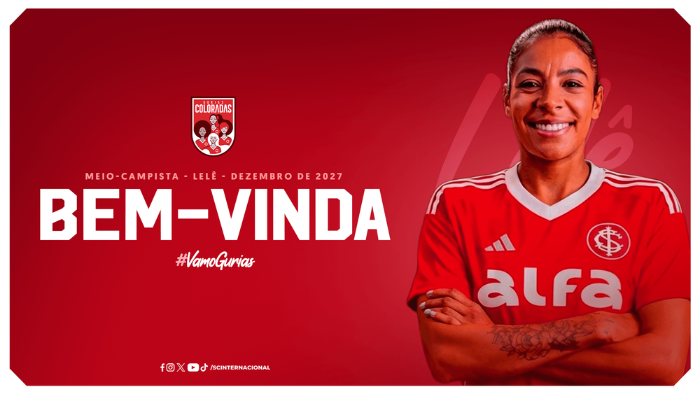 Lelê é a nova volante do Internacional