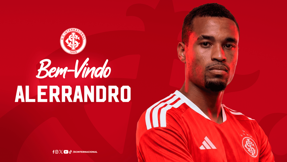 ALERRANDRO É O NOVO CENTROAVANTE DO INTERNACIONAL