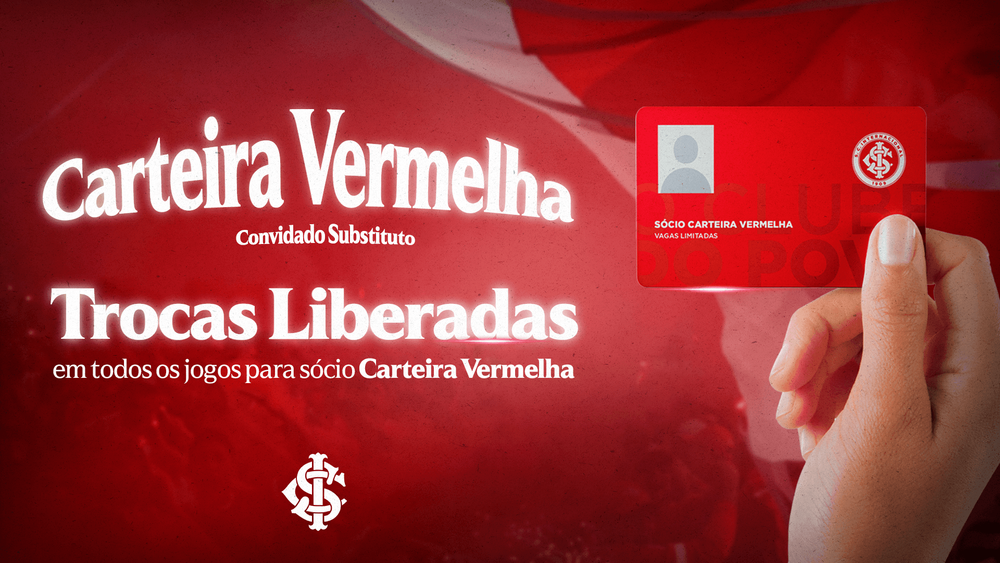 Carteira Vermelha poderá trocar o convidado substituto em todos os jogos
