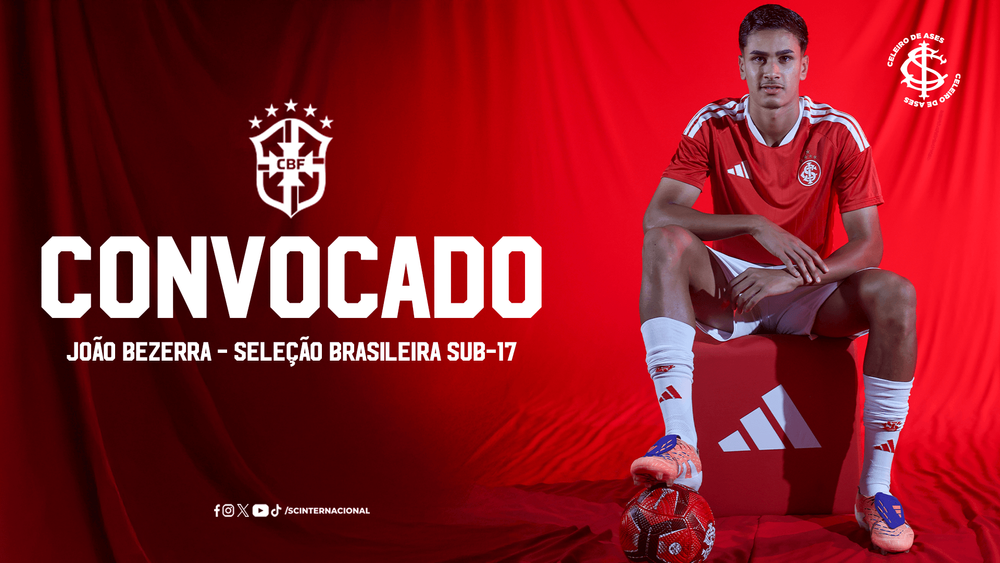 João Bezerra é convocado para a Seleção Brasileira Sub-17