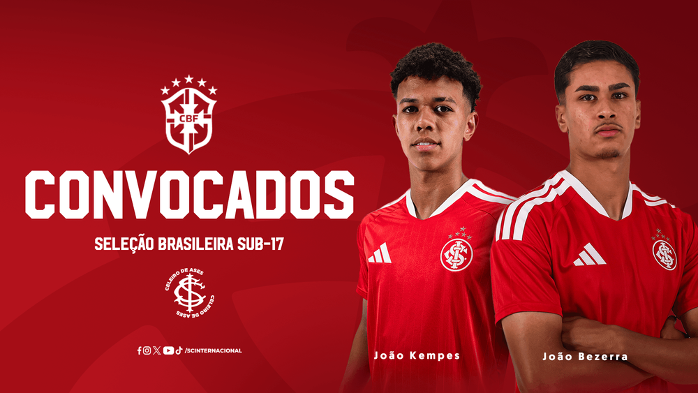 João Bezerra e João Kempes são convocados para a Seleção Brasileira Sub-17