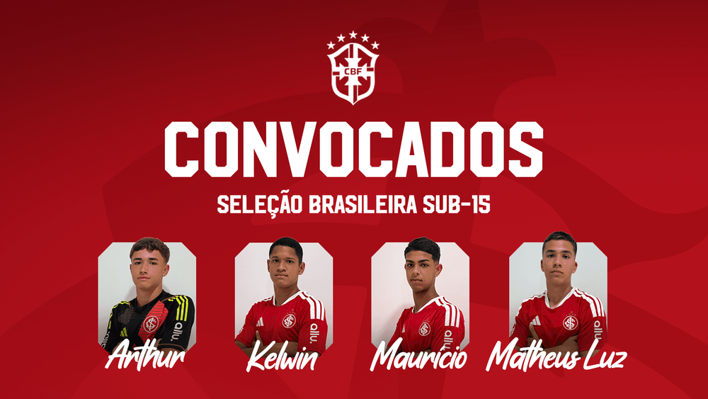 Quatro atletas do Celeiro de Ases são convocados para a Seleção Brasileira Sub-1...