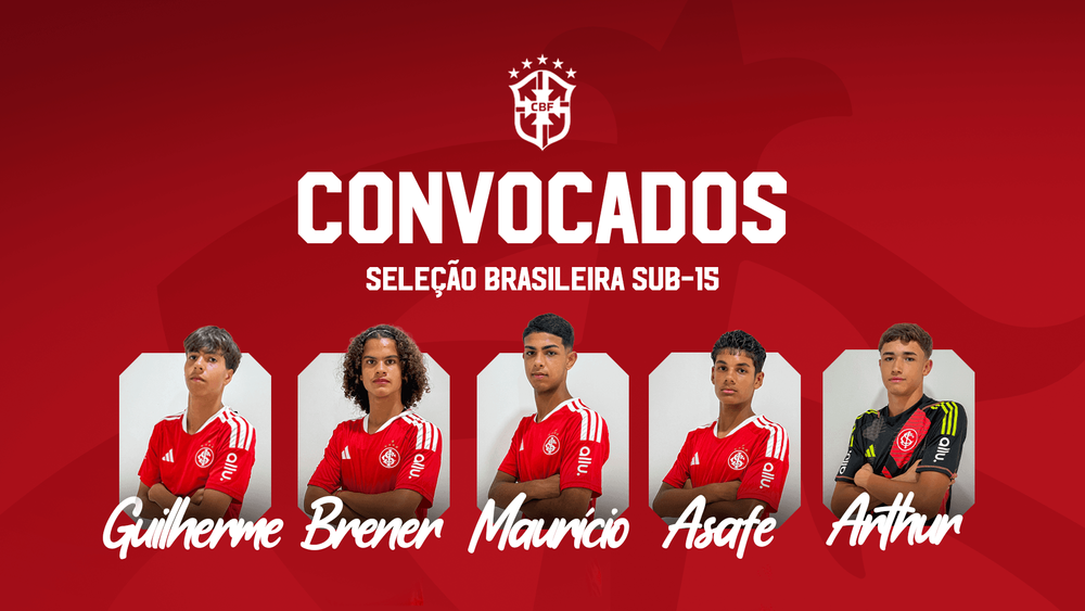 Cinco atletas do Celeiro de Ases são convocados para a Seleção Brasileira Sub-15