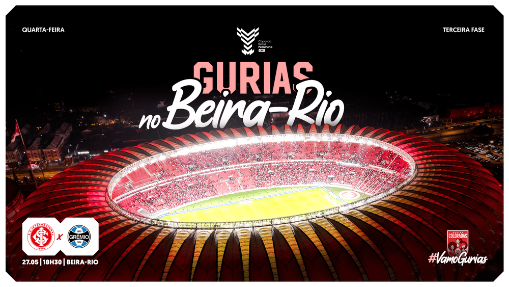 Gre-Nal pela Copa do Brasil Feminina será no Beira-Rio