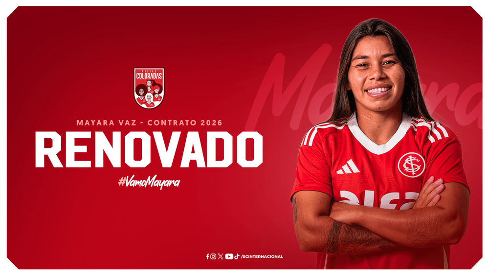 Inter renova com Mayara Vaz
