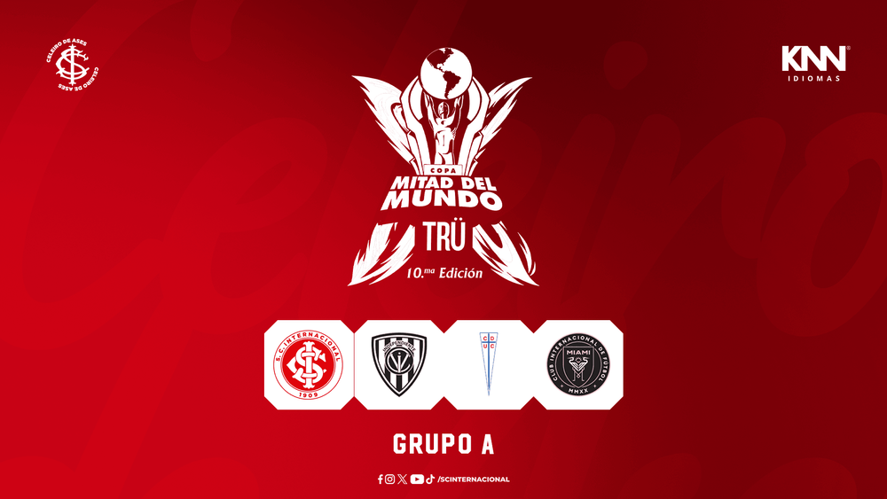 Inter confirma participação na Copa Mitad del Mundo Sub-18