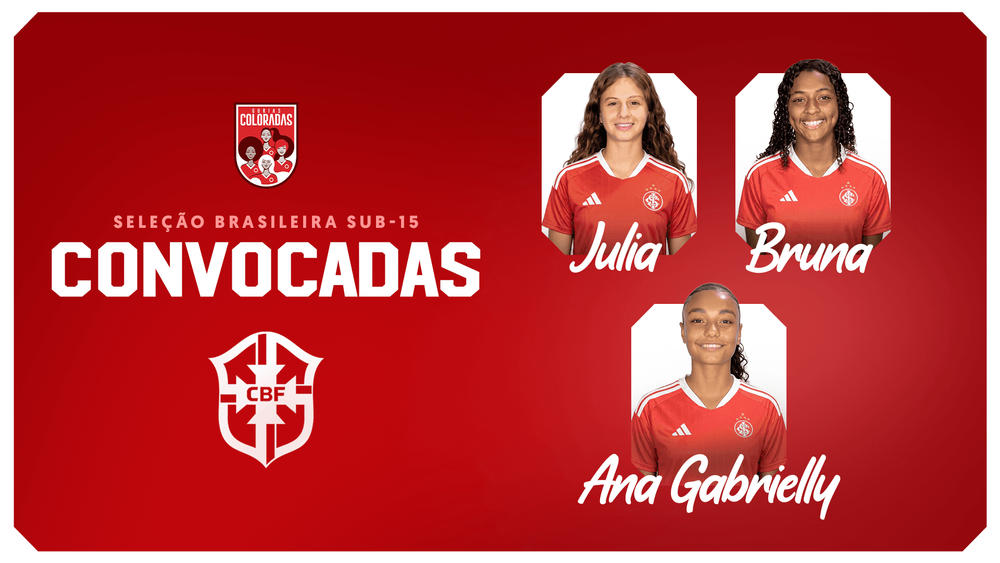 Três atletas são convocadas para a Seleção Brasileira Feminina Sub-15