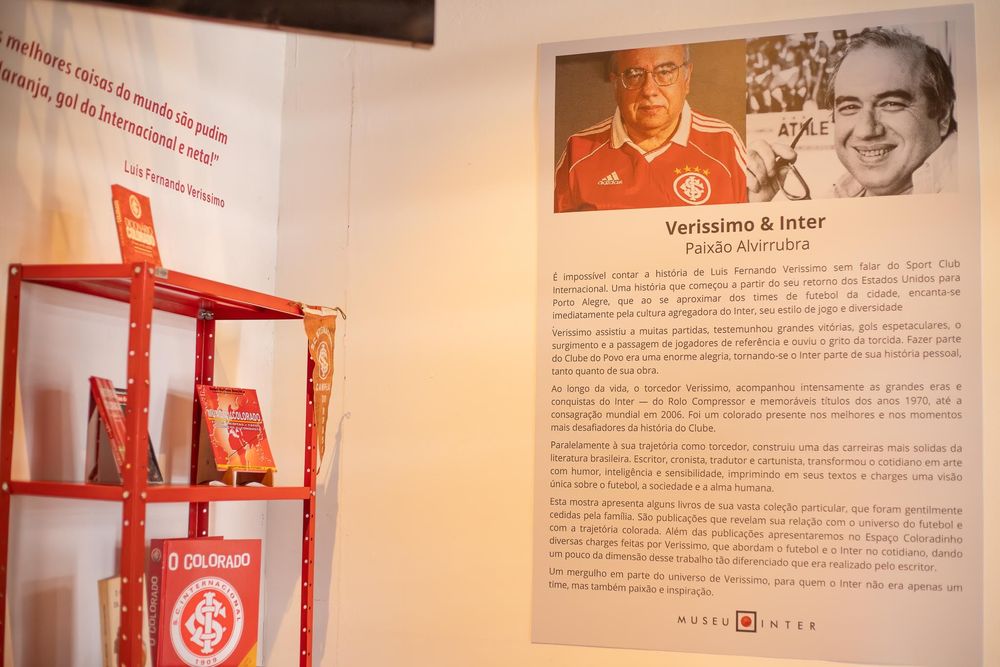 Museu do Inter inaugura exposição em homenagem a Luis Fernando Verissimo