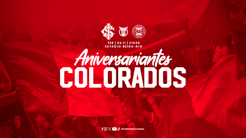 Aniversariantes Colorados no duelo contra o Coritiba
