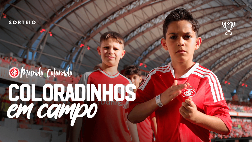 Cinco sócios(as) coloradinhos(as) serão sorteados(as) para entrar em campo no du...
