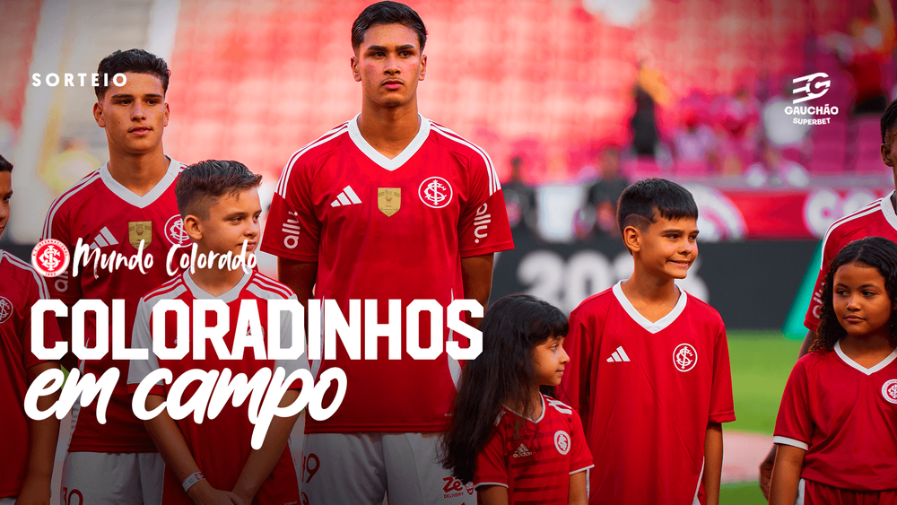 Cinco sócios(as) coloradinhos(as) serão sorteados(as) para entrar em campo no du...