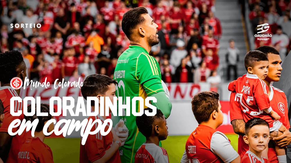 Cinco sócios(as) coloradinhos(as) serão sorteados(as) para entrar em campo no Gr...