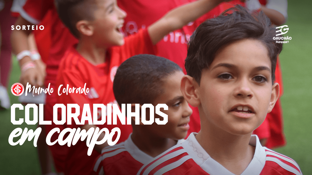 Cinco sócios(as) coloradinhos(as) serão sorteados(as) para entrar em campo no du...