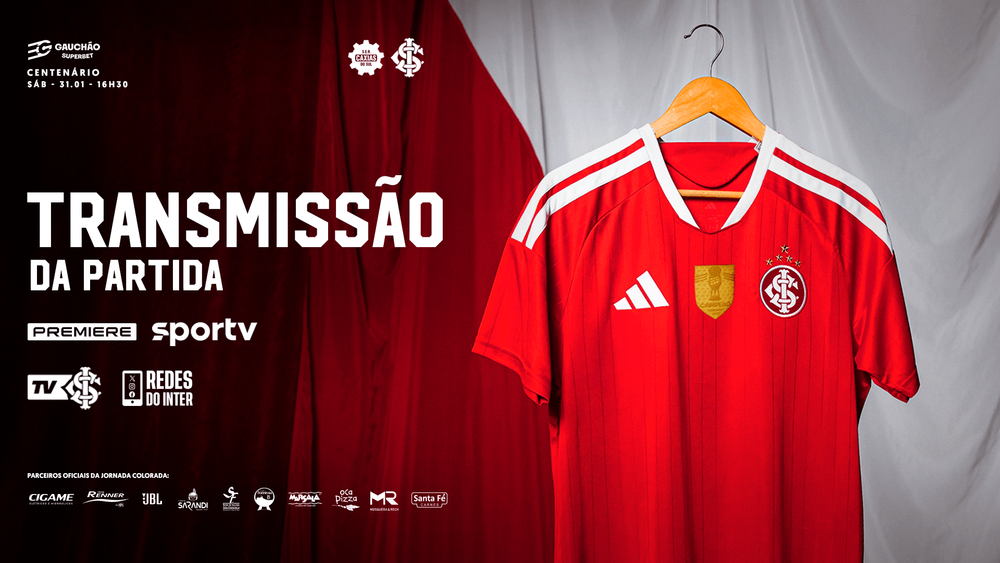 SporTV e Premiere transmitem o confronto entre Inter e Caxias