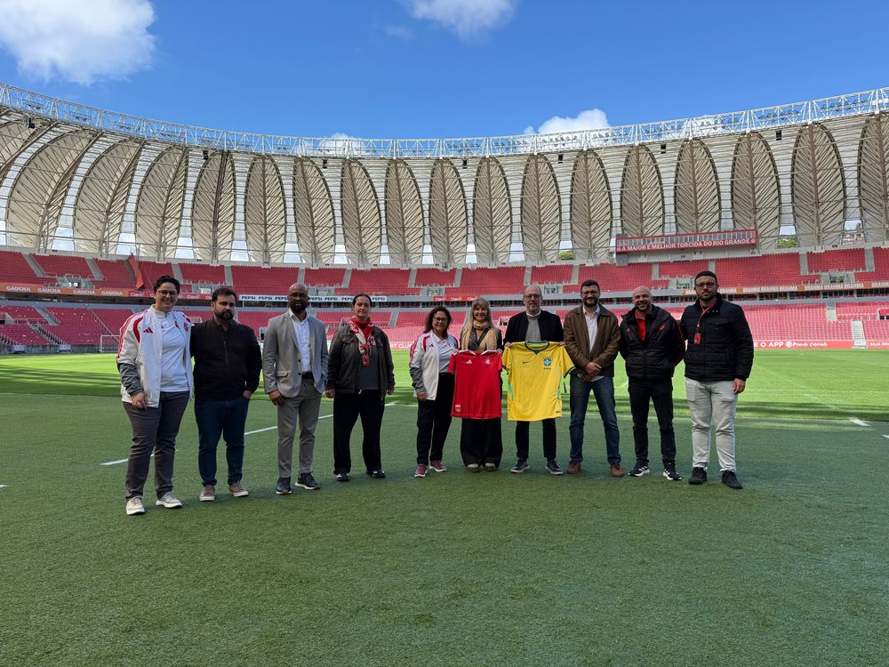 CBF visita estruturas do Sport Club Internacional